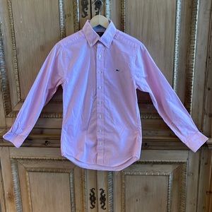 Vineyard Vines Slim fit, pink stripe, size Adult Extra Small. 100% Cotton.